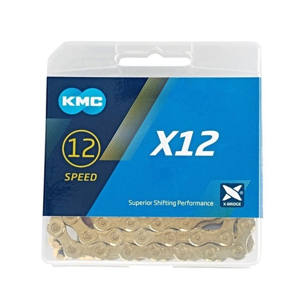 Cadena KMC X12 ti gold